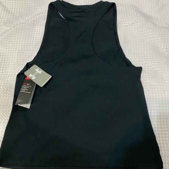 Under Armour, HeatGear, black sport tank tops for girls, youth XL - Picture 6 of 8